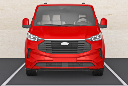 Ford Transit Custom MK2: Gloss Black V2 Front Splitter 24+