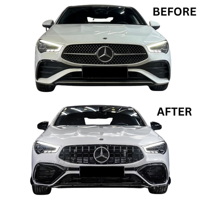 CLA - W118 Facelift: Gloss Black GT Panamericana Style Grill 24+