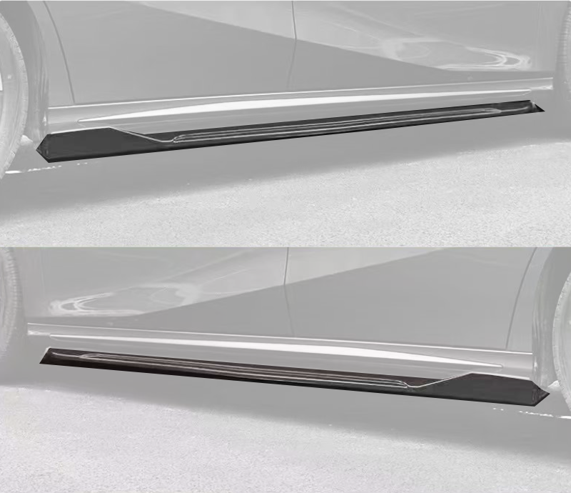 Universal Gloss Black Side Skirts - 1255 x 65 x 255mm