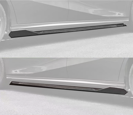 Universal Gloss Black Side Skirts - 1255 x 65 x 255mm