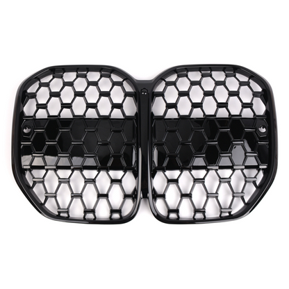 4 Series - G22/G23: Gloss Black Diamond Style Grill 21+