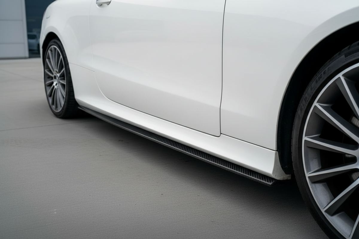 E Class - C238/A238: Gloss Black Maxton Side Skirts 17-23