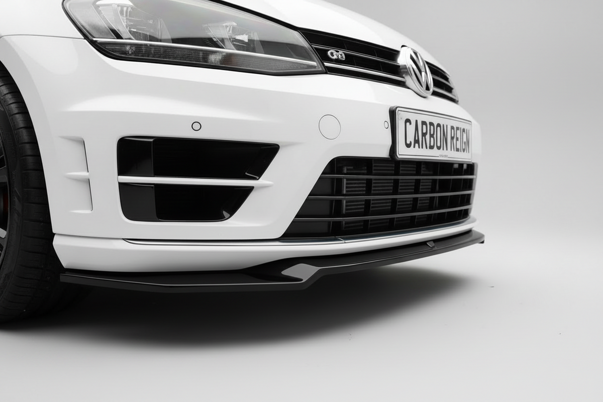 Golf R - MK7: Gloss Black Maxton Front Splitter V2 13-16