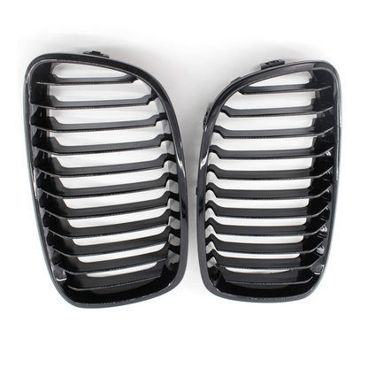 1 Series - F20/F21 Pre-Facelift: Gloss Black Single Slat Grill 11-14