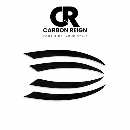 MERCEDES C CLASS GLOSS BLACK FOG LAMP COVERS 2015-2018