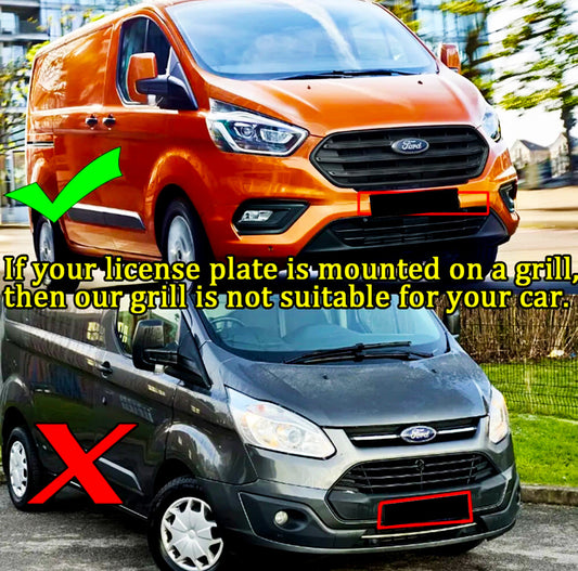Ford Transit Custom MK1: Raptor Style Front Grill 18-23