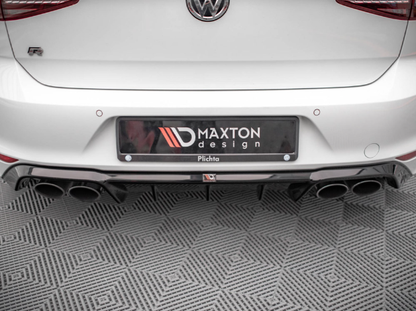 Golf R - MK7 Pre-Facelift: Gloss Black Maxton Rear Diffuser 13-16