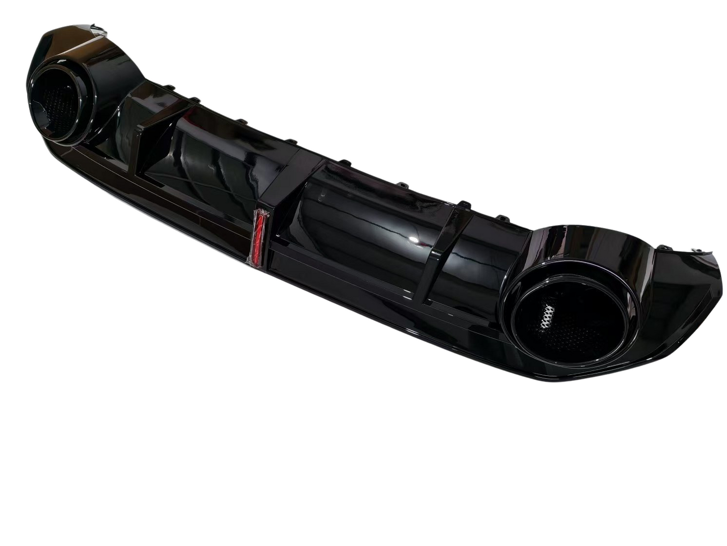 A3/S3 - 8YS Saloon: Gloss Black RS3 Style LED Diffuser with Black Exhaust Tips 21+