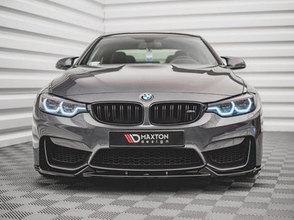 M4 - F82: Gloss Black Maxton Front Splitter 14+