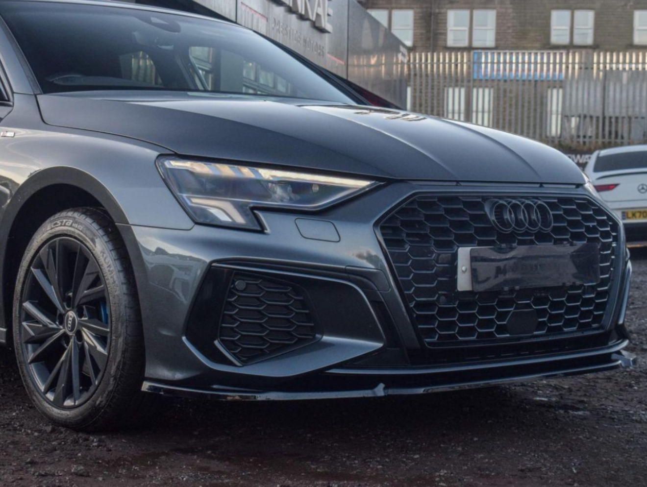 S3 - 8Y/8YS: Gloss Black Performance Style Front Splitter 21+