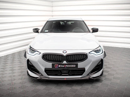 2 Series - G42: Gloss Black Maxton Front Splitter V1 21+