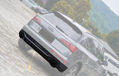 Q5/SQ5 - Type 80A: Gloss Black RS Style Diffuser with Black Exhaust Tips 21-24