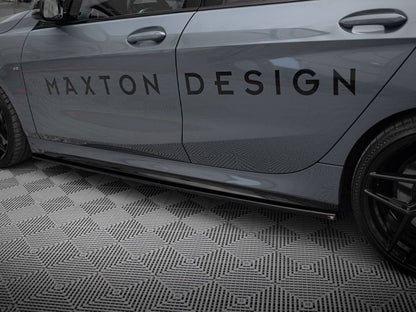 1 Series - F40: Gloss Black Maxton Side Skirts V1 20-24