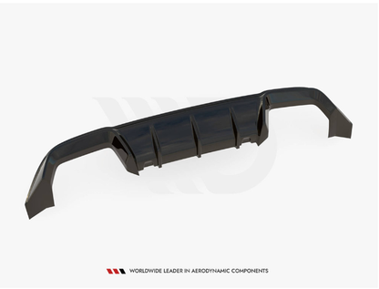 Golf R - MK7 Pre-Facelift: Gloss Black Maxton Rear Diffuser 13-16