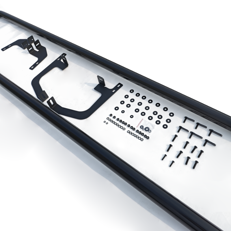 Ford Transit Custom MK1 Long Wheel Base (LWB): Gloss Black Side Bars 13-23