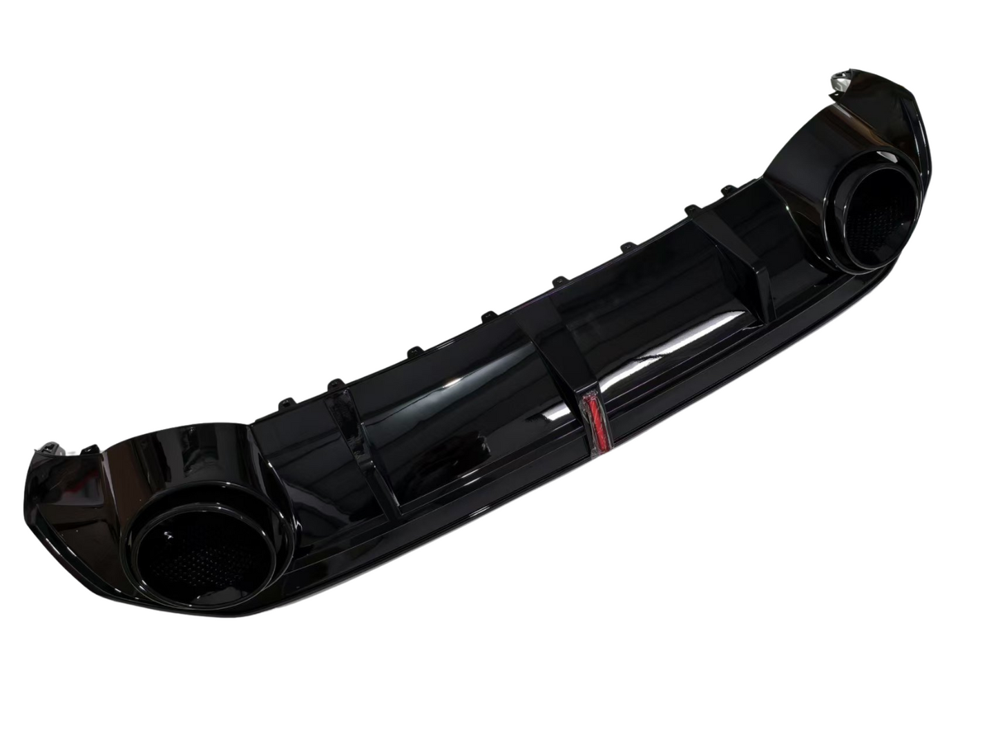 A3/S3 - 8YS Saloon: Gloss Black RS3 Style LED Diffuser with Black Exhaust Tips 21+