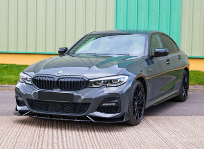 3 Series - G20/G21: Gloss Black 3D Style Front Splitter 19-22