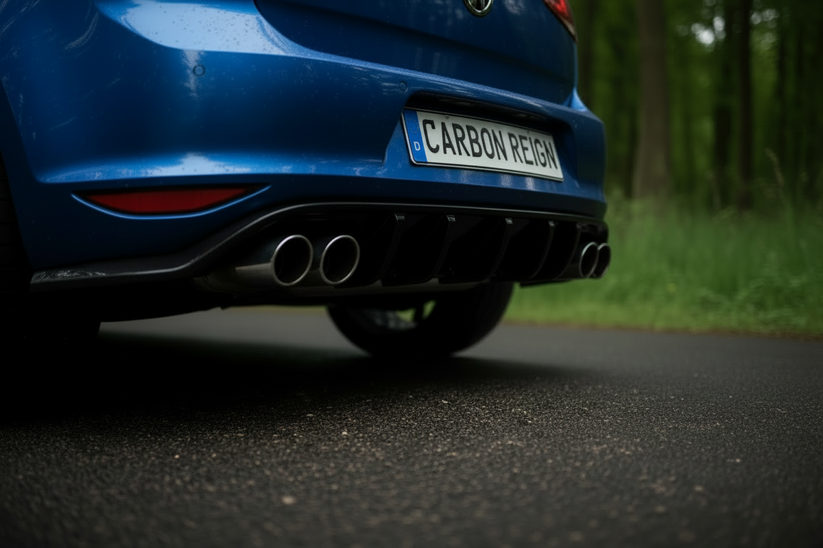 Golf R - MK7 Pre-Facelift: Gloss Black Maxton Rear Diffuser 13-16