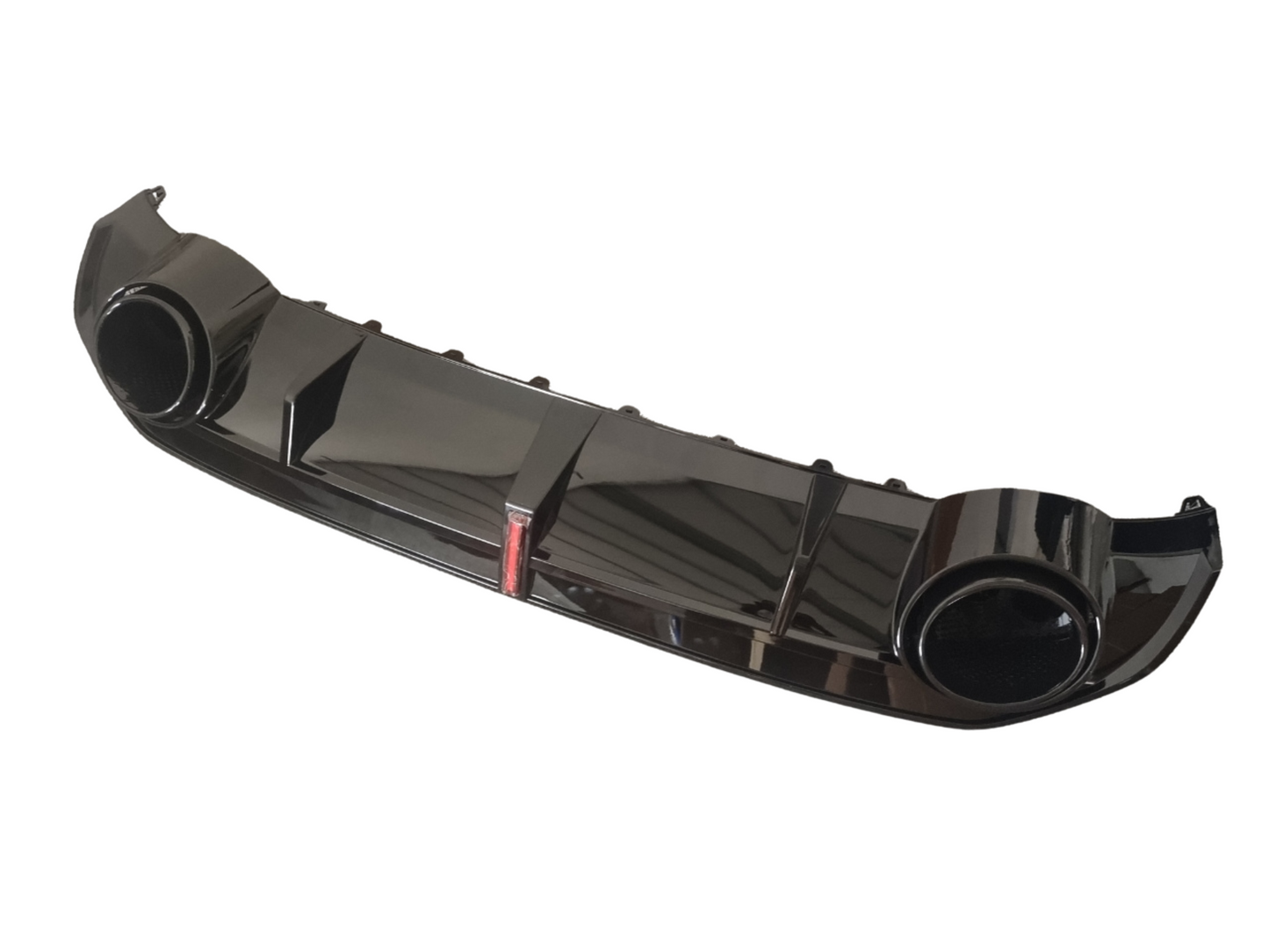 S3 - 8Y/8YS: Gloss Black RS3 Style LED Diffuser with Black Exhaust Tips 21+