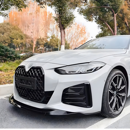BMW 4 SERIES GLOSS BLACK/ CARBON FIBER FRONT SPLITTER 2020+