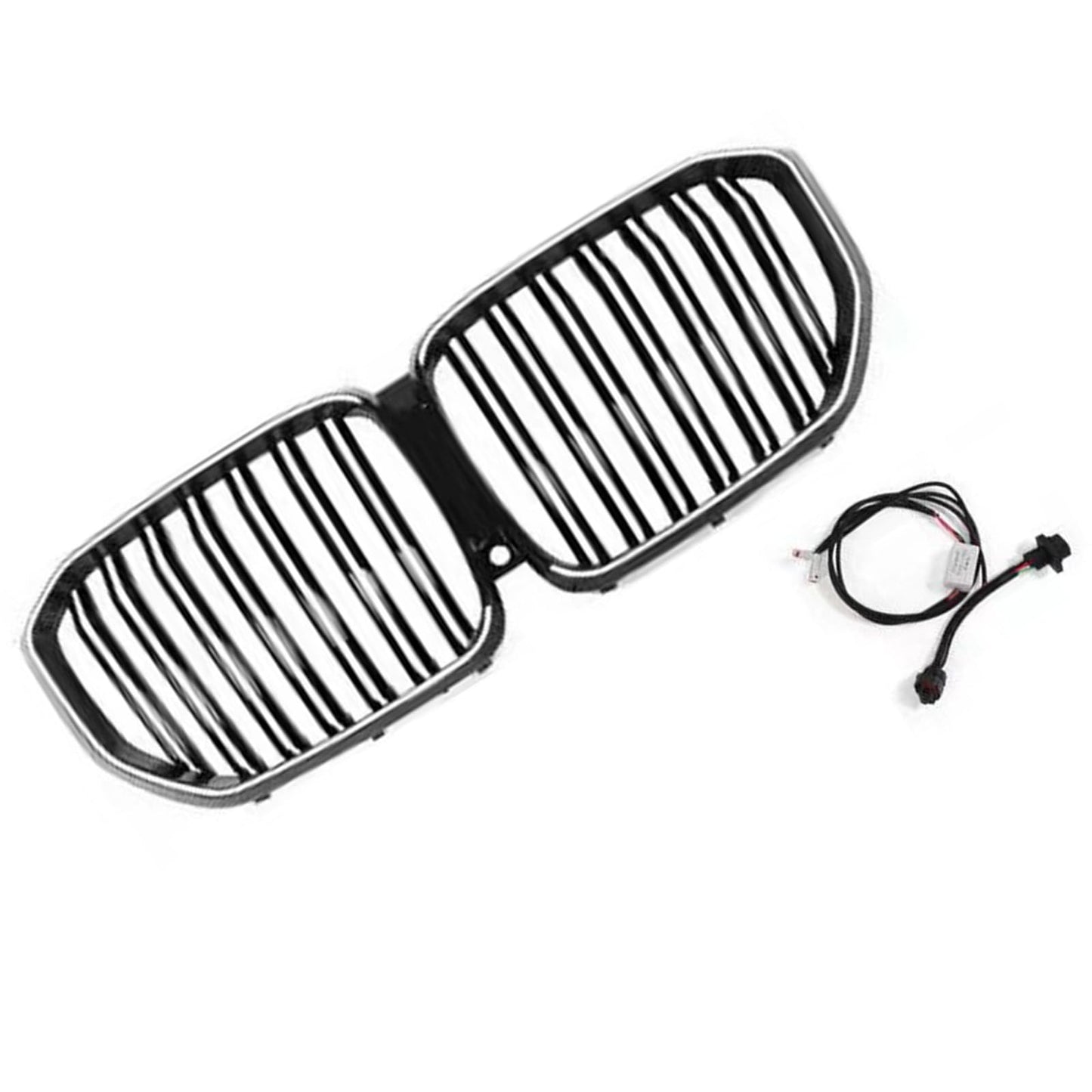 X5 - G05 Pre-Facelift: Gloss Black Double Slat Style LED Grill 19-22