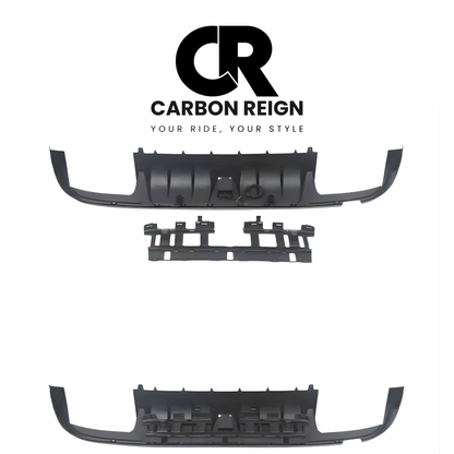 MERCEDES C CLASS C63 GLOSS BLACK REAR DIFFUSER