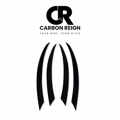 MERCEDES C CLASS GLOSS BLACK FOG LAMP COVERS 2015-2018