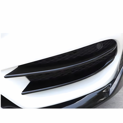 MERCEDES C CLASS GLOSS BLACK FOG LAMP COVERS 2015-2018