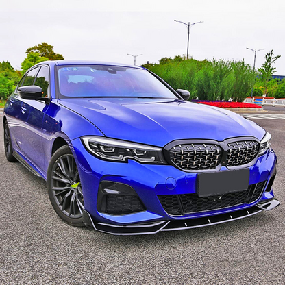 3 Series - G20/G21: Gloss Black 3D Style Front Splitter 19-22