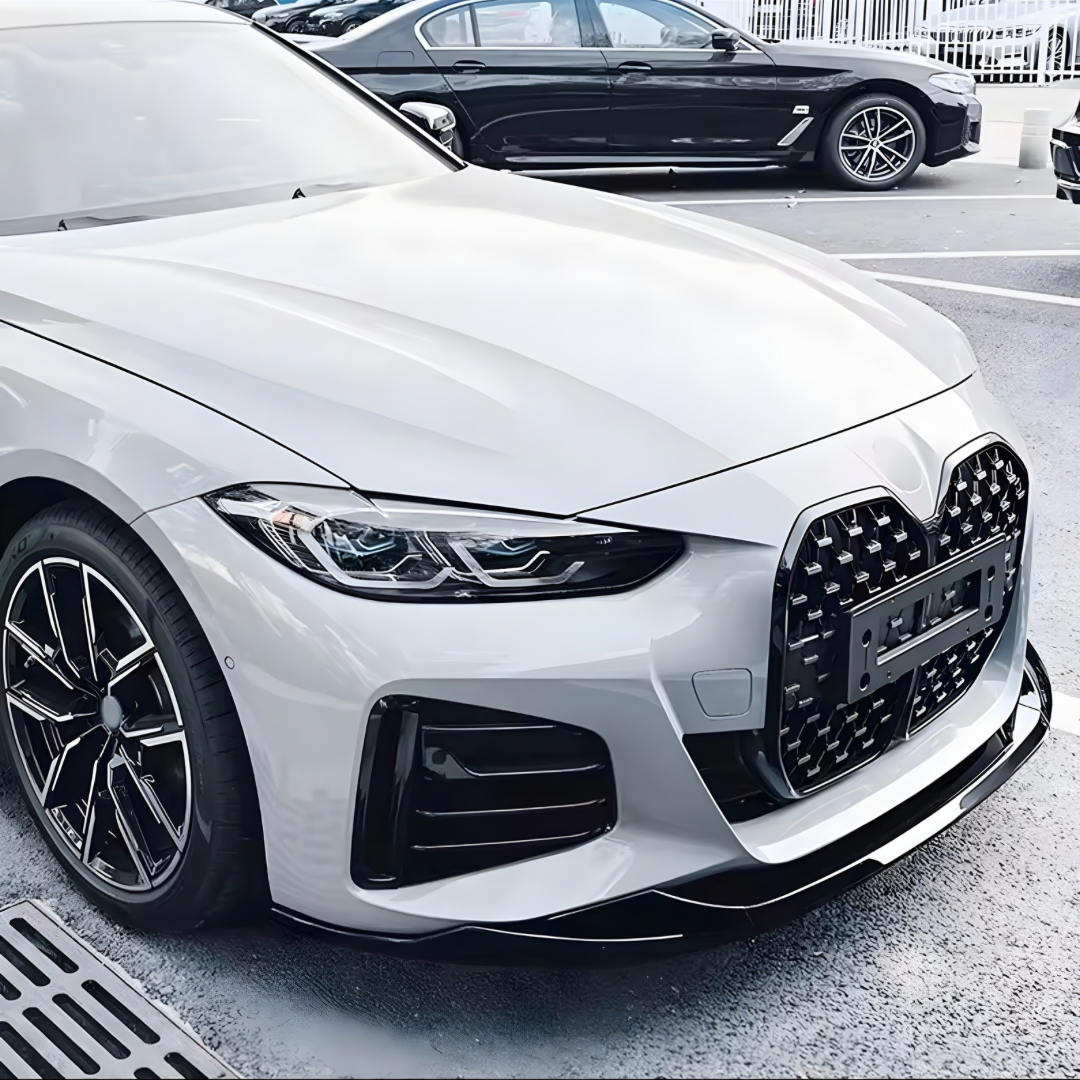 BMW 4 SERIES GLOSS BLACK/ CARBON FIBER FRONT SPLITTER 2020+