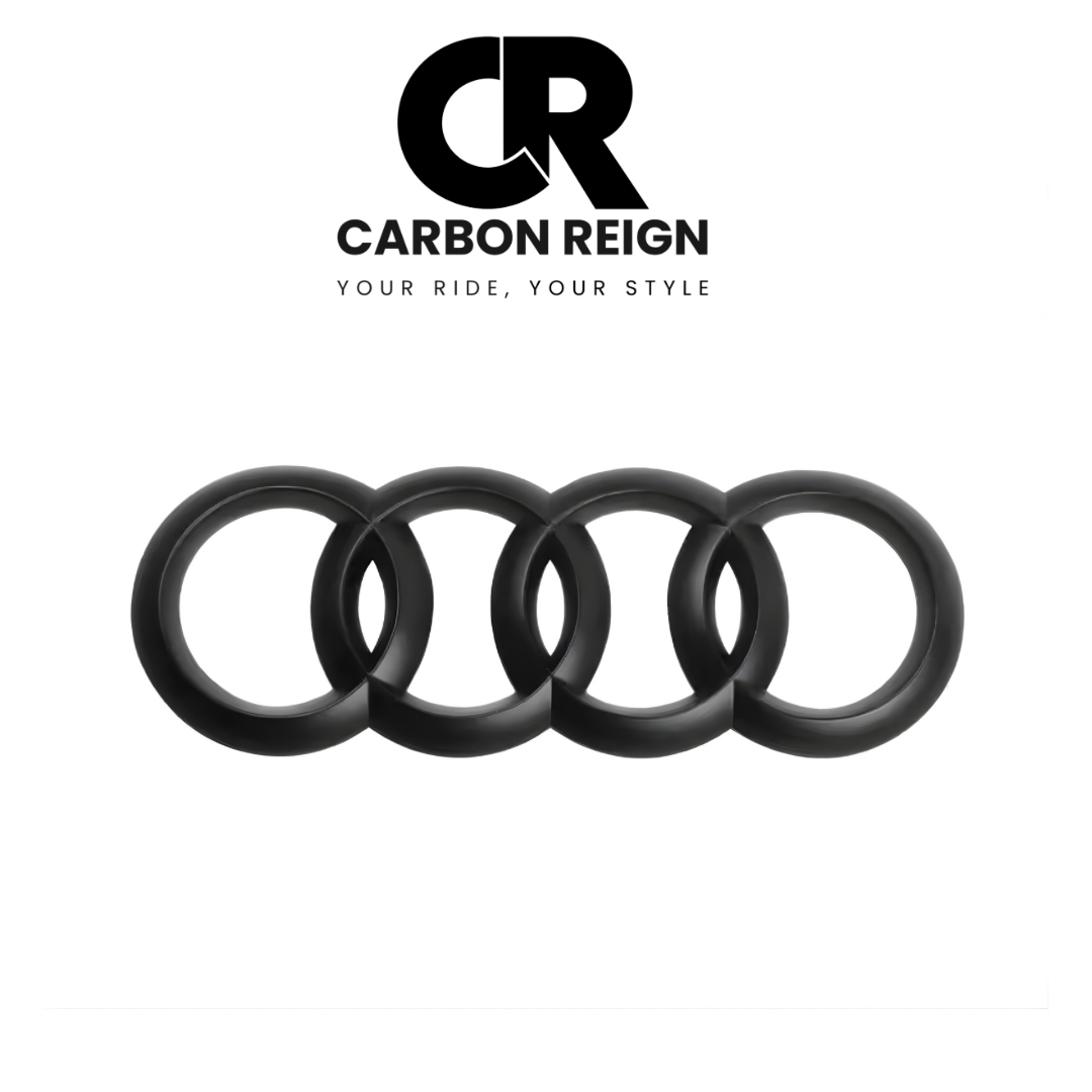AUDI BADGE GLOSS/MATTE BLACK