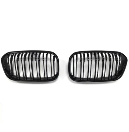 1 Series - F20/F21 Facelift LCI: Gloss Black Double Slat Grill 15-19
