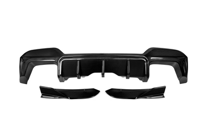 X3M - F97 Facelift: Dry Carbon Fibre SOOQOO Style Quad Exhaust Diffuser 21+
