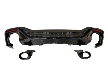 A5/S5 - B9.5 Facelift: Gloss Black RS5 Style Diffuser with Black Exhaust Tips 20-23