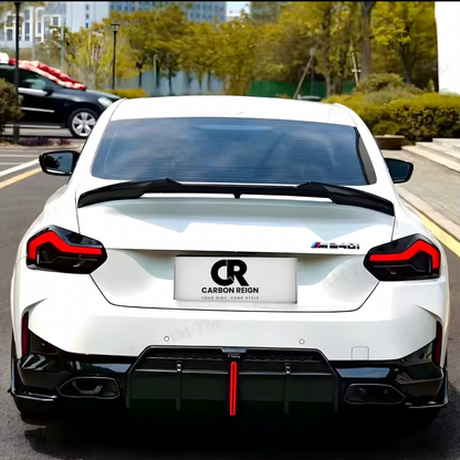 BMW 2 SERIES REAR DIFFUSER AND SPILTTER WITH LED