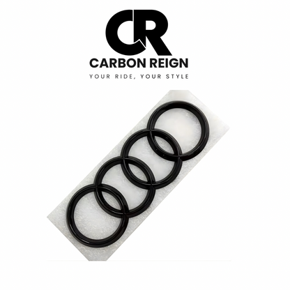 AUDI BADGE GLOSS/MATTE BLACK