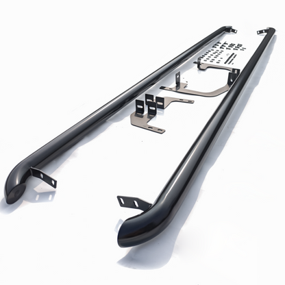 Ford Transit Custom MK1 Short Wheel Base (SWB): Gloss Black Side Bars 13-23