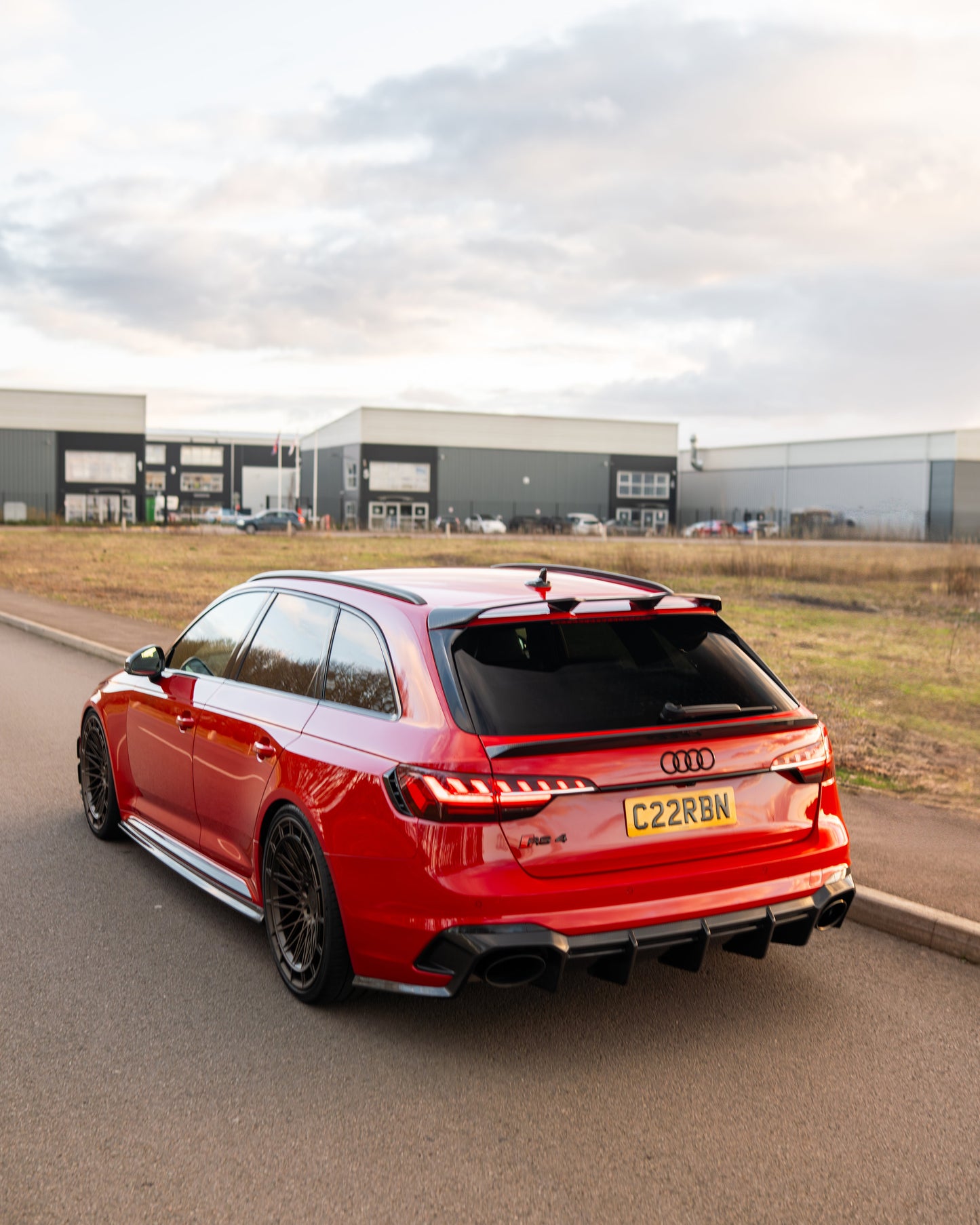 AUDI A4 B9 & B9.5 2016-2024 CARBON FIBRE ROOF SPOILER - CT DESIGN