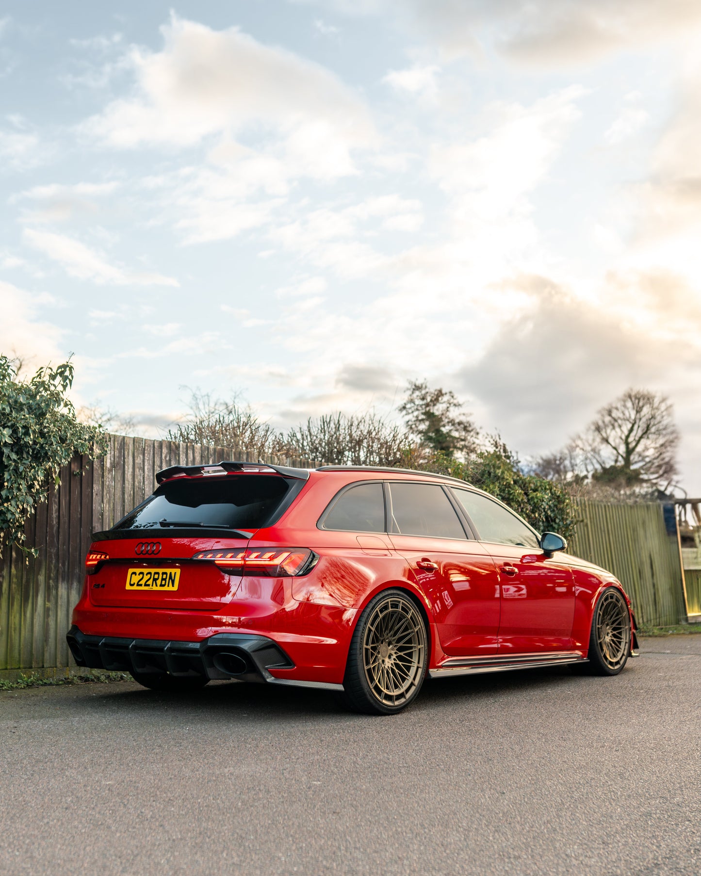 AUDI A4 B9 & B9.5 2016-2024 CARBON FIBRE ROOF SPOILER - CT DESIGN
