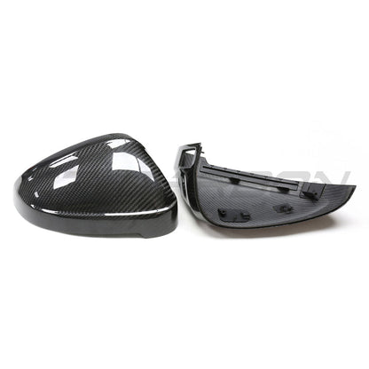 AUDI A3/S3/A4/S4/RS4/A5/S5/RS5 B9 2016-2025 PRE-PREG CARBON FIBRE MIRRORS - WITH LANE ASSIST
