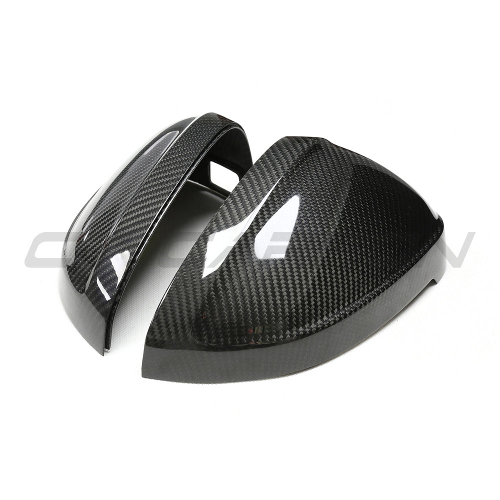 AUDI A3/S3/A4/S4/RS4/A5/S5/RS5 B9 2016-2025 PRE-PREG CARBON FIBRE MIRRORS - WITH LANE ASSIST