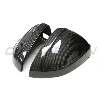 AUDI A3/S3/A4/S4/RS4/A5/S5/RS5 B9 2016-2025 PRE-PREG CARBON FIBRE MIRRORS - WITH LANE ASSIST