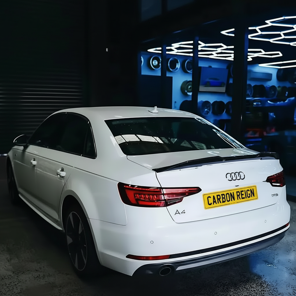 AUDI A4/S4/RS4 2016-2020 Gloss Black REAR BOOT SPOLER