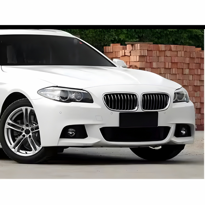 BMW 5 SERIES CARBON FIBER/GLOSS BLACK FRONT LIP SPLITTER 2011-2017