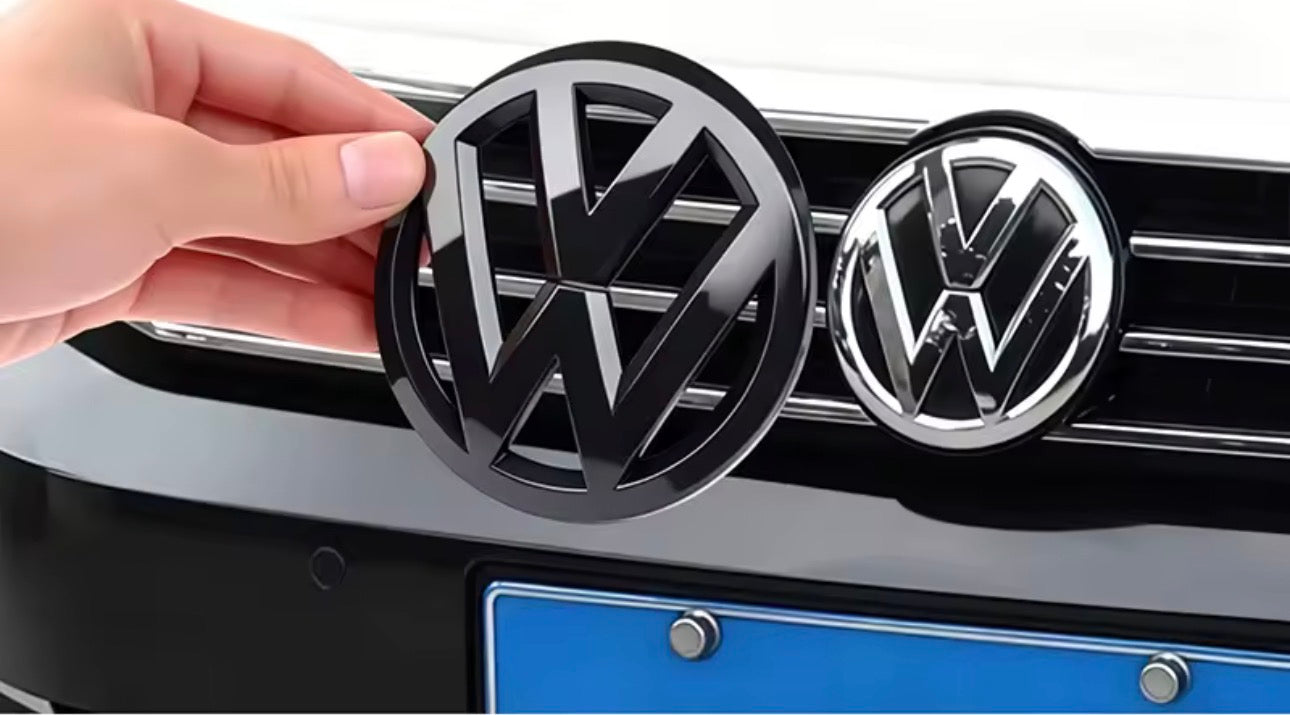 Volkswagen Gloss Black Badge Front & Back