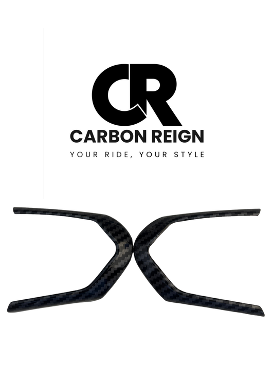BMW Carbon Fiber Steering Wheel Button Trim