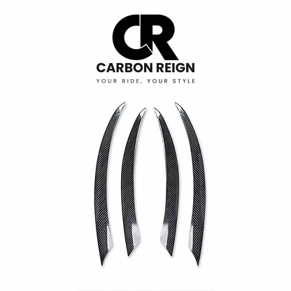 MERCEDES C CLASS CARBON FIBER FOG LAMP COVERS 2015-2018