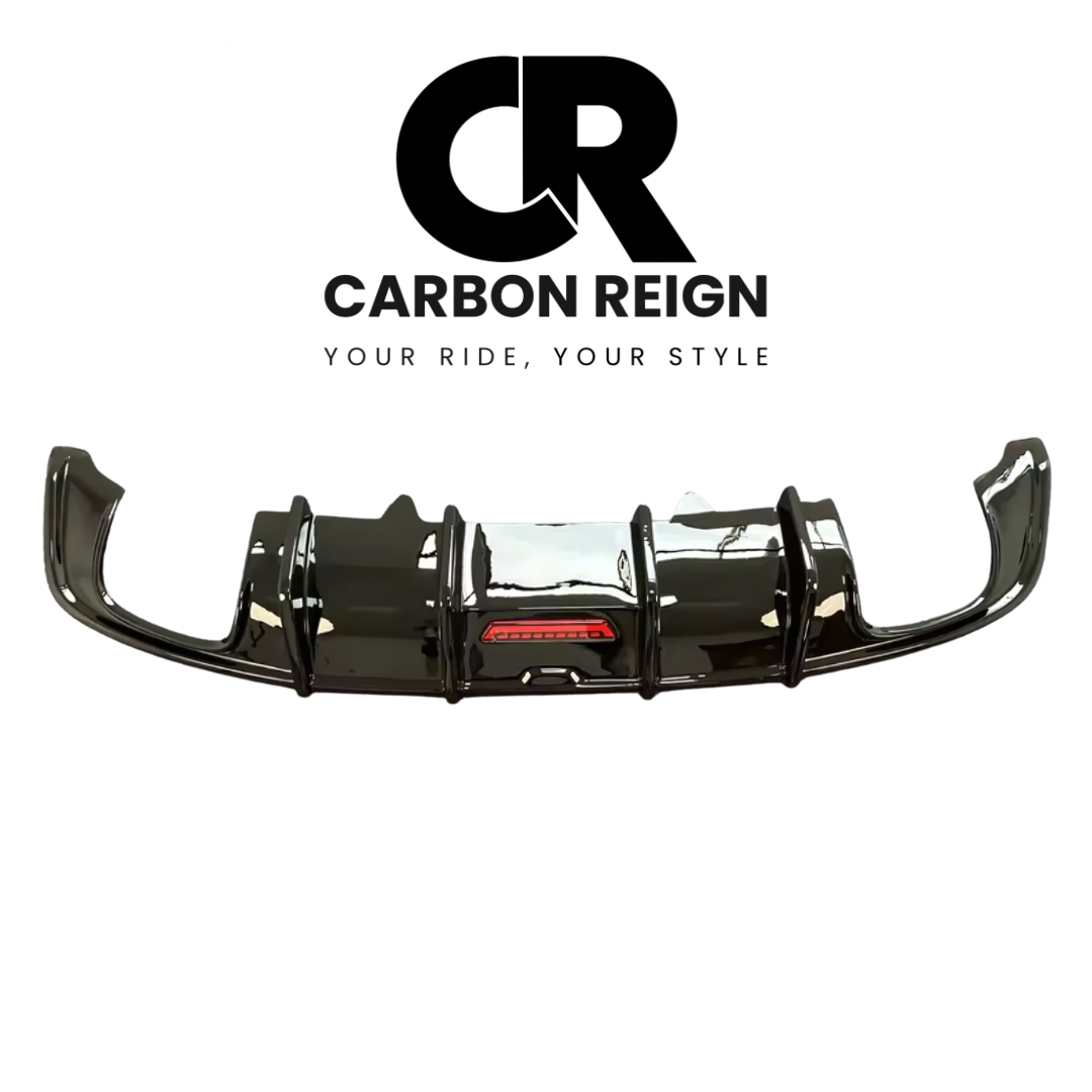 AUDI A4/S4 2016-2020 CARBON FIBRE AND GLOSS BLACK REAR DIFFUSER