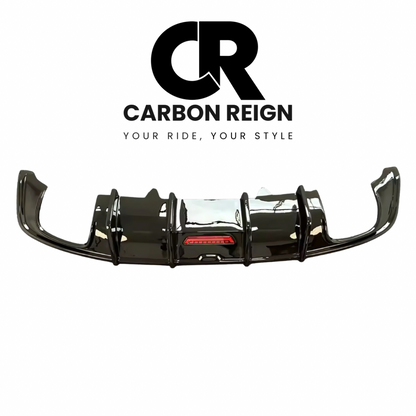 AUDI A4/S4 2016-2020 CARBON FIBRE AND GLOSS BLACK REAR DIFFUSER