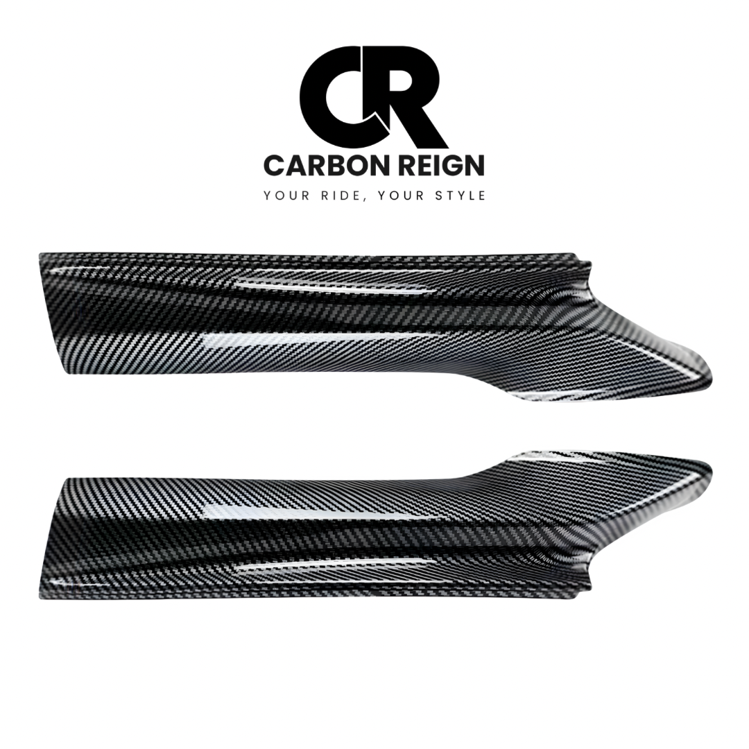 BMW 5 SERIES CARBON FIBER/GLOSS BLACK FRONT LIP SPLITTER 2011-2017